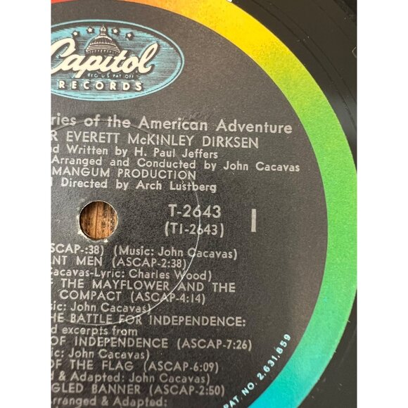 Gallant Men Stories of the American Adventure Vinyl Record T-2643 Album - Picture 3 of 5